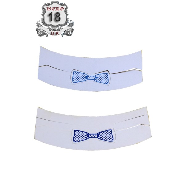 Bow Tie blue  printed-2500/box